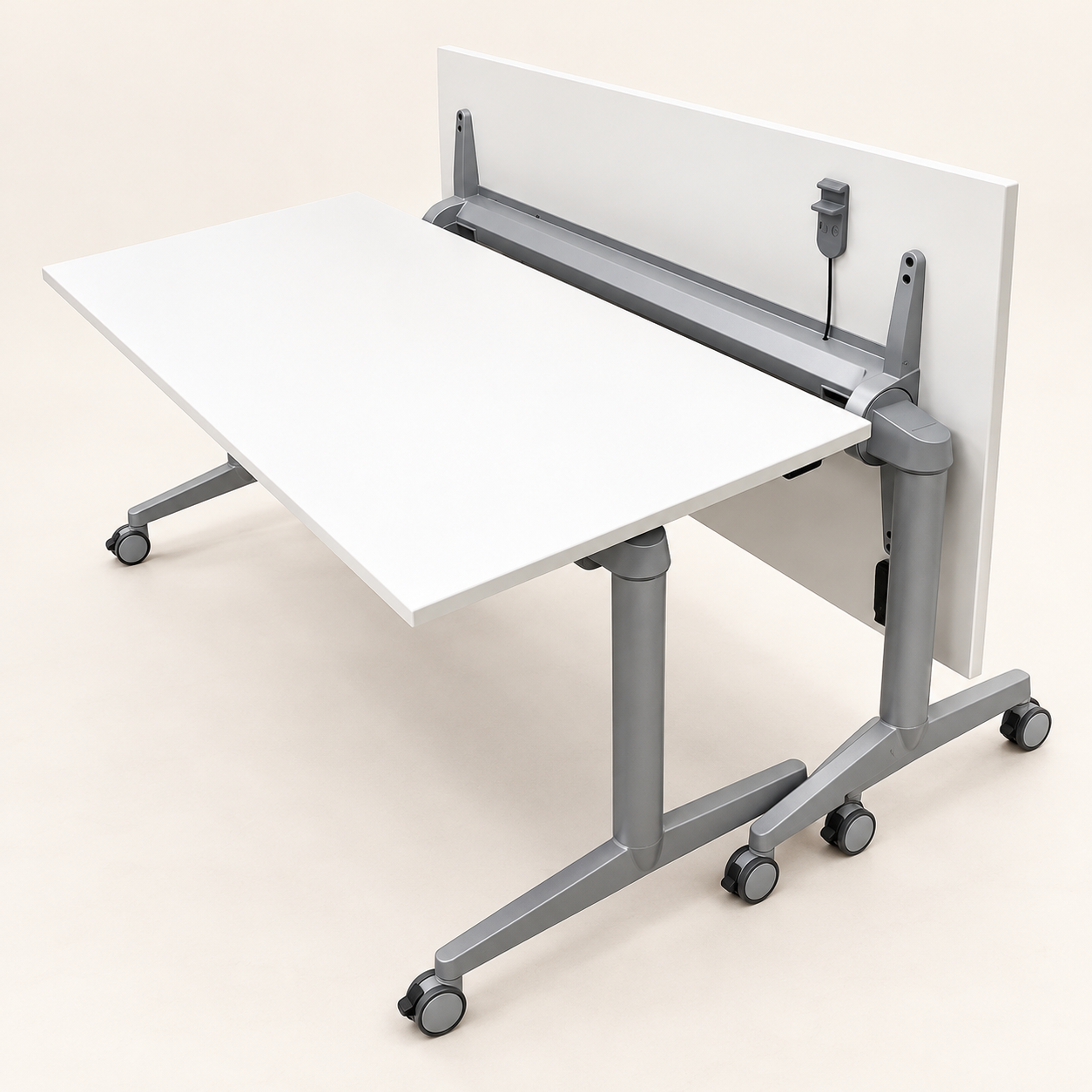 Steelcase FlipTop Twin Folding Meeting Table Grey